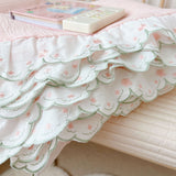 Baby Girl Quilt Blanket Pink Cotton Muslin Summer Quilt for Girls Children Comforter Infant Cot Quilt Baby Sleeping Cover