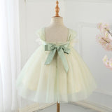 Baby Girl Princess Tulle Strap Tutu Dress Flower Infant Toddler Child Summer Vestido Party Birthday Pageant Baby Clothes 1-12Y