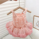 Mqtime Baby Princess Dress Newborn Girl Fashion Tutu Dress Birthday Baptism Skirt Kids Clothes Christening Dress for Girls Cute Infant