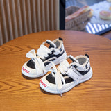 Children Casual Shoes 2022 Fashion Korean Girls Boys Canvas Smile Comfortable Soft Rubber Sneakers Kids Wide Shoe Baby Shoes