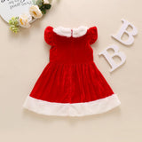 Mqtime Winter New Christmas Dress For Girls Fashion Children's Clothing Velvet Princess Dress For Girls Evening Costume 1-6 Years