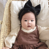 Spring Autumn Baby Plaid cute 2pcs sets Dungaree Dress Suit Baby One-Piece Romper Crawling Clothes Sister Suit girl clothes