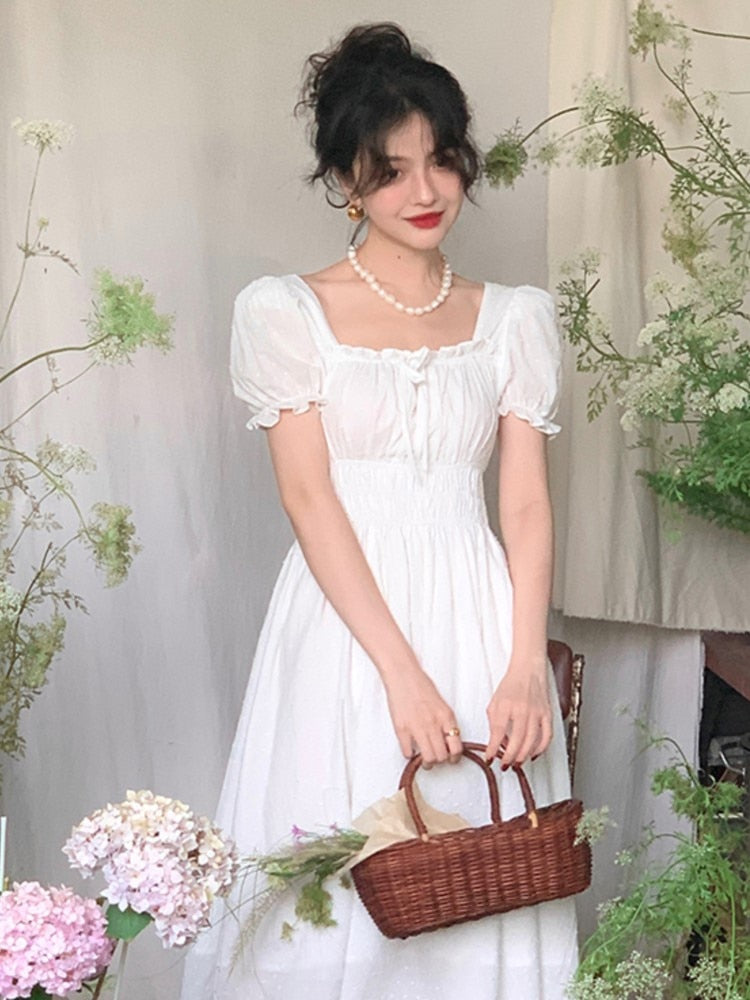 Mqtime Summer Women New Elegant Midi Ruffle Dress Female Party Prom Sl mqtime Mqtime Summer Women New Elegant Midi Ruffle Dress Female Party Prom Sl mqtime