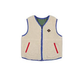 Mqtime Children's Vest  Autumn New Bear Knitted Vest Cute Boy Vest Thickened Double-Sided Children's Jacket Children's Clothing