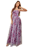 Mqtime Women Elegant Maxi Long Dresses Summer Luxury Sexy Floral Print Turkish African Evening Party Robe Vestidos Sundress