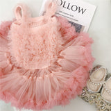 Mqtime Baby Princess Dress Newborn Girl Fashion Tutu Dress Birthday Baptism Skirt Kids Clothes Christening Dress for Girls Cute Infant