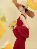 2pcs Maternity Photography Dresses Camisole Dress+robe Set Elegant Sexy Dresses For Pregnant Women Pregnancy Photo Shoot Clothes