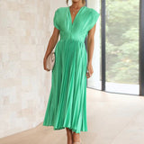 Mqtime New Summer Women Solid Short Sleeve Party Dress Strapless Backless Patchwork Ladies Dress Loungewear Simple Dress Dropshipping