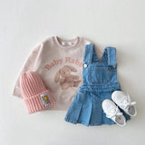 Mqtime 1-5-year-old girls' clothes new girls' denim suspender dress versatile suspender skirt foreign style vest skirt