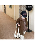 Mqtime Children's clothes boys and girls windbreaker autumn and winter clothes new children's baby medium and long cotton coat