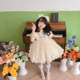 Mqtime Spanish Lolita Baby Dress Girls Embroidery Floral Ball Gown For Toddler Birthday Clothes Children Boutique Lace Summer Dresses