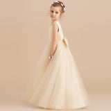 Mqtime 5-14Y Teenage Bridesmaid Girl Long Evening Dress Children Kids Dresses for Girls Graduation Communion Gown Prom Party Lace Dress