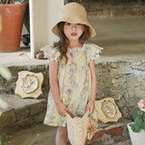 Children's Dress For 2022 Summer New Baby Girls One-Pieces Korea Sundress Skirt  Children's Clothings From 2 to 7 Years Old