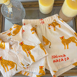 New Summer Kids Clothing Set Children Baby Boys Girls Cartoon Thin Breathable Short Sleeve Sets 2Pcs Lounge Outfit For 1-8Years