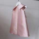 Mqtime Fashion Baby Girl Princess Silk Dress Sequins Infant Toddler Girl Sleeveless Vestido Party Pageant Birthday Baby Clothes 1-12Y