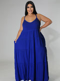 Mqtime Elegant Dresses for Women Plus Size 5xl Ladies Summer Maxi Long Dress Backless Sexy Strap Dresses