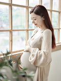 2pcs Maternity Photography Dresses Camisole Dress+robe Set Elegant Sexy Dresses For Pregnant Women Pregnancy Photo Shoot Clothes