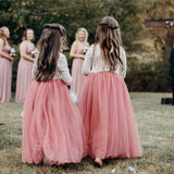 Mqtime Baby Floral Girl Wedding Dress Birthday Evening Party Dresses Baptism Clothes Teenager Children Toddler Fluffy White Vestidos