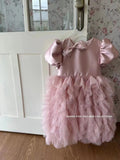 Mqtime  Puff Sleeve Teenager Party Dress Princess 1st Birthday Cake Dress For Girls Children Vestidos For Baptism Christening Ball Gown