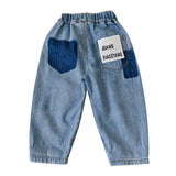 Mqtime Spring Fall Kids Boys' Clothes Baby Elastic  Denim Trousers for Toddler Children Boy Clothing Outer Wear Jeans Pants 2-10 Years