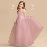 Mqtime Teen Girls Bow Princess Puffy New Dresses Children Evening Long Robe Clothes Kids Birthday Vestido Girl Ceremony Party Costume