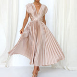 Mqtime New Summer Women Solid Short Sleeve Party Dress Strapless Backless Patchwork Ladies Dress Loungewear Simple Dress Dropshipping