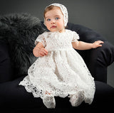 Mqtime 1 Year Birthday Baby Girl Dresses For Baptism Christening Gowns Wedding Party Pageant Lace Newborn Toddler Bebes