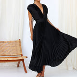 Mqtime New Summer Women Solid Short Sleeve Party Dress Strapless Backless Patchwork Ladies Dress Loungewear Simple Dress Dropshipping