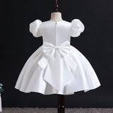 Mqtime Flower Girl Dress Princess Party Elegant Ball Gown Tutu Dresses Children Kids Elegant Baby Christmas Children Clothing for 1-12y