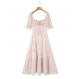 Mqtime Spring And Summer Women Dress Casuals Embroidery Decoration Pleats Design Dress Ladies Dress