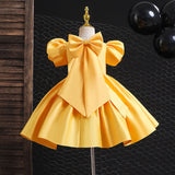 Mqtime Flower Girl Dress Princess Party Elegant Ball Gown Tutu Dresses Children Kids Elegant Baby Christmas Children Clothing for 1-12y