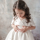 2022 Summer Dress 1 Year Kids Tutu Toddler Birthday Bow Newborn Christening Princess Vestido Children Baptism Baby Girl Clothes