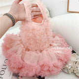 Mqtime Baby Princess Dress Newborn Girl Fashion Tutu Dress Birthday Baptism Skirt Kids Clothes Christening Dress for Girls Cute Infant