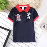 Summer Child Clothing Cotton Kids Boys Collar Polo Shirt Tops Baby Boy Sprots Shirts Lapel Odile Fabric Tee Fashion Clothes