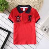 Summer Child Clothing Cotton Kids Boys Collar Polo Shirt Tops Baby Boy Sprots Shirts Lapel Odile Fabric Tee Fashion Clothes
