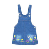 Mqtime 1-6T Kids Sundress Summer Girls Jeans Suspender dress Overalls Baby Straps Denim Bib Dress Toddler Clothing Bebe Clothes