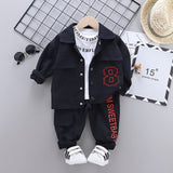 Mqtime New Spring Autumn Children Cotton Clothes Baby Boys Girls T Shirts Jacket Pants 3Pcs/sets Infant Kids Fashion Toddler Tracksuits