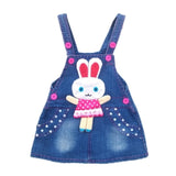 Mqtime 1-6T Kids Sundress Summer Girls Jeans Suspender dress Overalls Baby Straps Denim Bib Dress Toddler Clothing Bebe Clothes