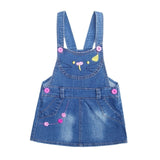 Mqtime 1-6T Kids Sundress Summer Girls Jeans Suspender dress Overalls Baby Straps Denim Bib Dress Toddler Clothing Bebe Clothes