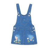 Mqtime 1-6T Kids Sundress Summer Girls Jeans Suspender dress Overalls Baby Straps Denim Bib Dress Toddler Clothing Bebe Clothes