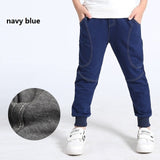 4-13 Years Boy Pants Korean Style Fashion Spring Autumn Cotton Sport Pants Enfant Garcon Kids Children Leisure Trousers KF969