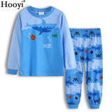 Robot Children Pajamas Suit Boys Pijama Sleepwear Baby Boy Clothing Bottom T-Shirts Kids Pyjamas Home Sport Suit Clothes