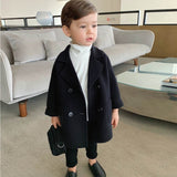 Mqtime High Quality Lattice Children Coat Wool Coat For Boys Fashion Autumn Winter Jacket Boy Windbreaker Kids Winter Overcoat 6 Y