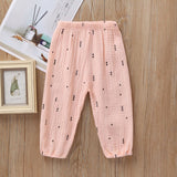 Mqtime New 2-7y Summer Solid Color Linen Pleated Children Ankle-length Pants for Baby Boys Pants Harem Pants for Kids Child