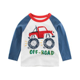 Kids Shirts T-Shirt for Children's Children Girls Boys a Boy Shirt Child Kid's Dinosaur Kid Cotton Cartoon Tops Clothing Clothes