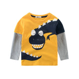 Kids Shirts T-Shirt for Children's Children Girls Boys a Boy Shirt Child Kid's Dinosaur Kid Cotton Cartoon Tops Clothing Clothes