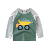 Kids Shirts T-Shirt for Children's Children Girls Boys a Boy Shirt Child Kid's Dinosaur Kid Cotton Cartoon Tops Clothing Clothes