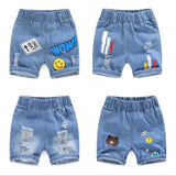 Mqtime Summer Boys Denim Shorts Cartoon Shorts For Kids 1-8years Children Pants Toddler Trousers Clothing