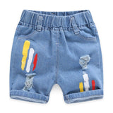 Mqtime Summer Boys Denim Shorts Cartoon Shorts For Kids 1-8years Children Pants Toddler Trousers Clothing