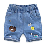 Mqtime Summer Boys Denim Shorts Cartoon Shorts For Kids 1-8years Children Pants Toddler Trousers Clothing